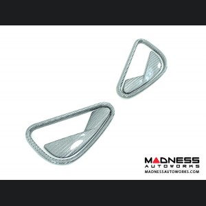 Alfa Romeo 4C Interior Door Handle Set - Carbon Fiber - White Candy